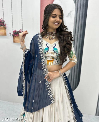 Product Image - Designer fully Striched party wear lehengas for wedding - 4