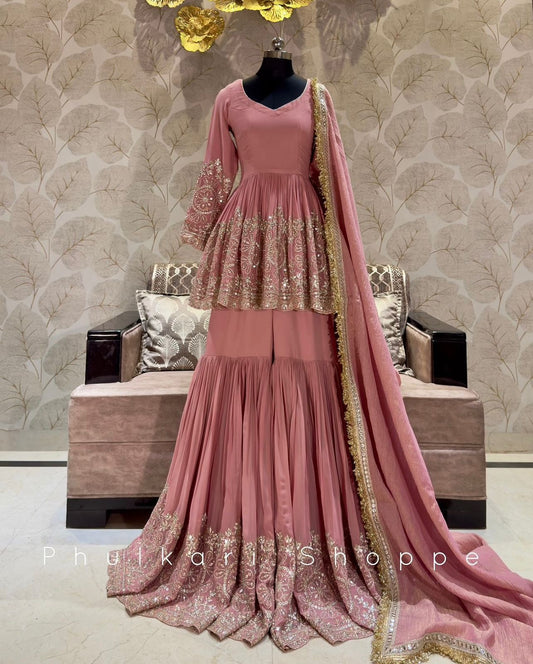 Product Image - Elegant Pure Fox Georgette Designer Saree Set - WW-1125