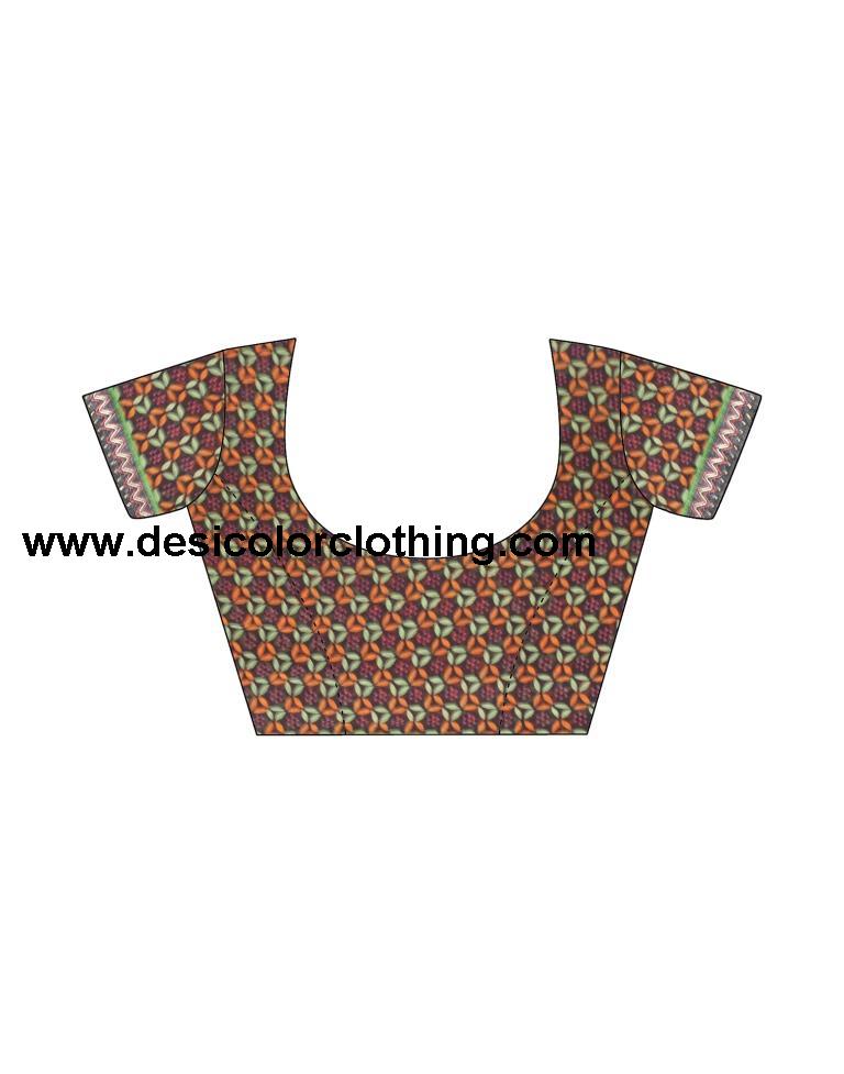 Black Georgette Printed Saree