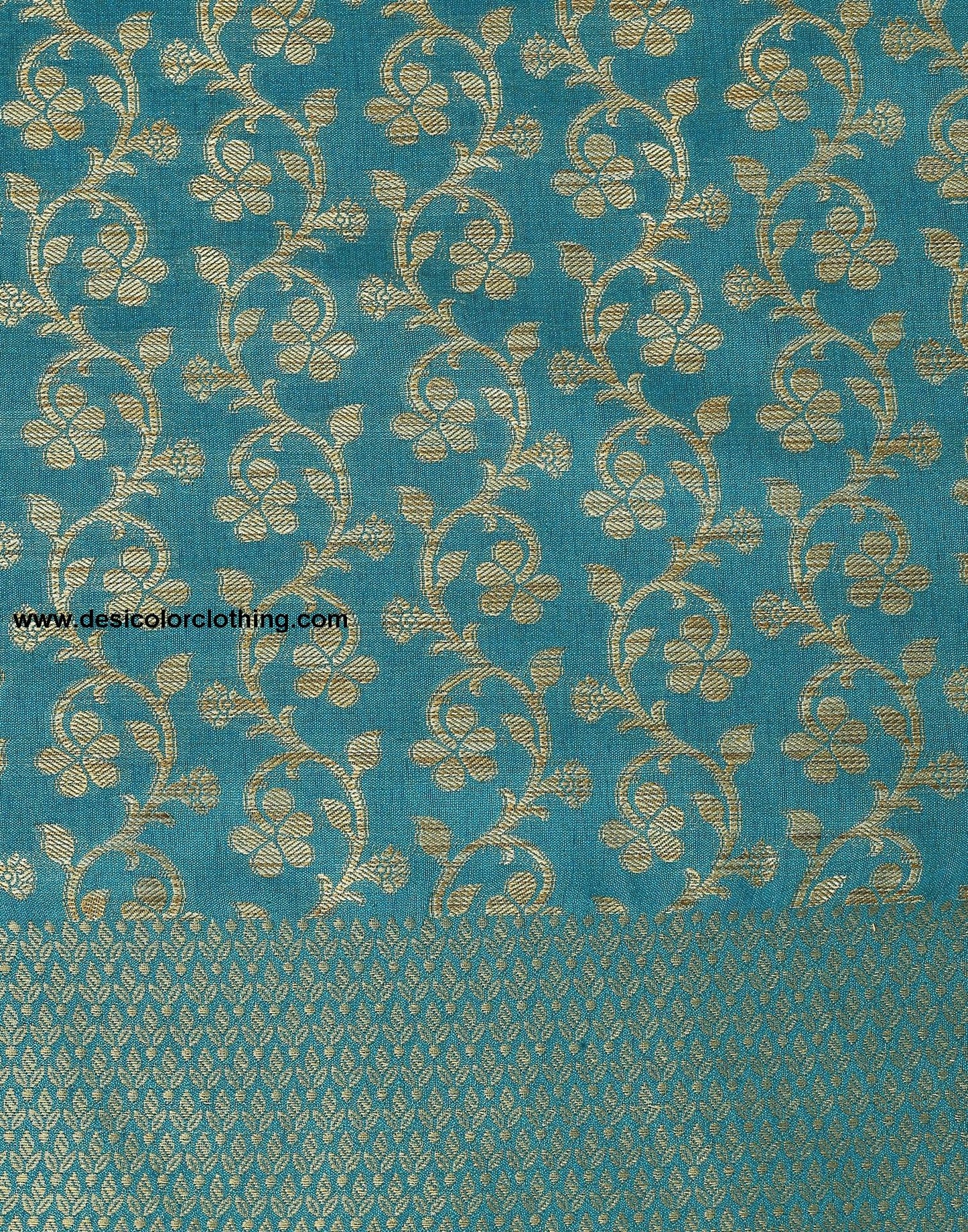 Rama Green Banarasi Silk Saree
