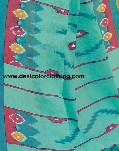 Blue Cotton Printed Ready To Wear