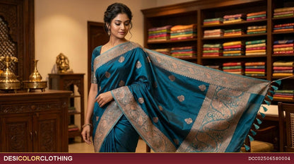Product Image - Elegant Banarasi Georgette Fancy Sarees - 3