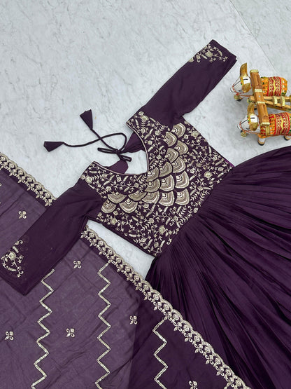 Product Image - Shree Ram Creation - Elegant Festival Gown with Dupatta
