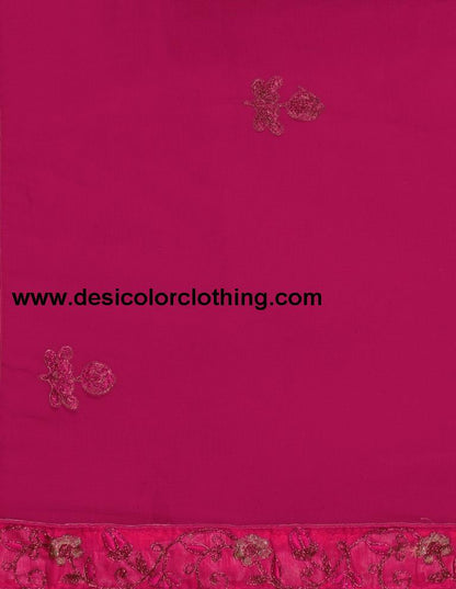 Blooming Pink Coloured Net Emroidery Casual Wear Lehenga | SLV113L10322