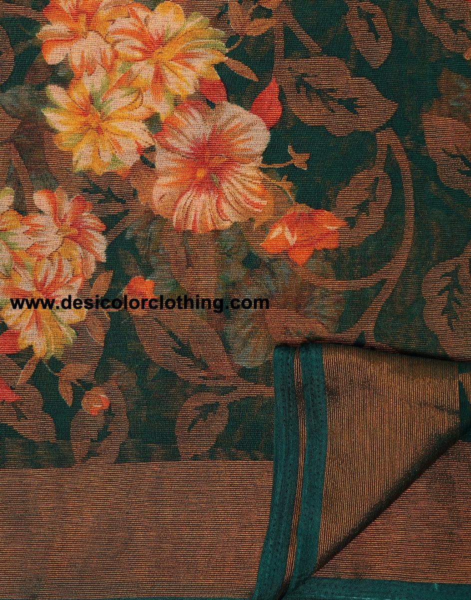 Green Brasso Saree