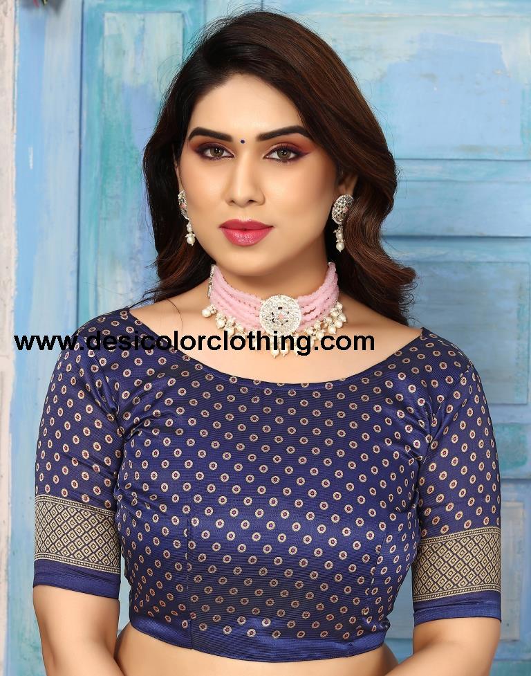 Pink Silk Printed Saree