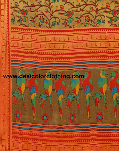 Gold Brasso Saree