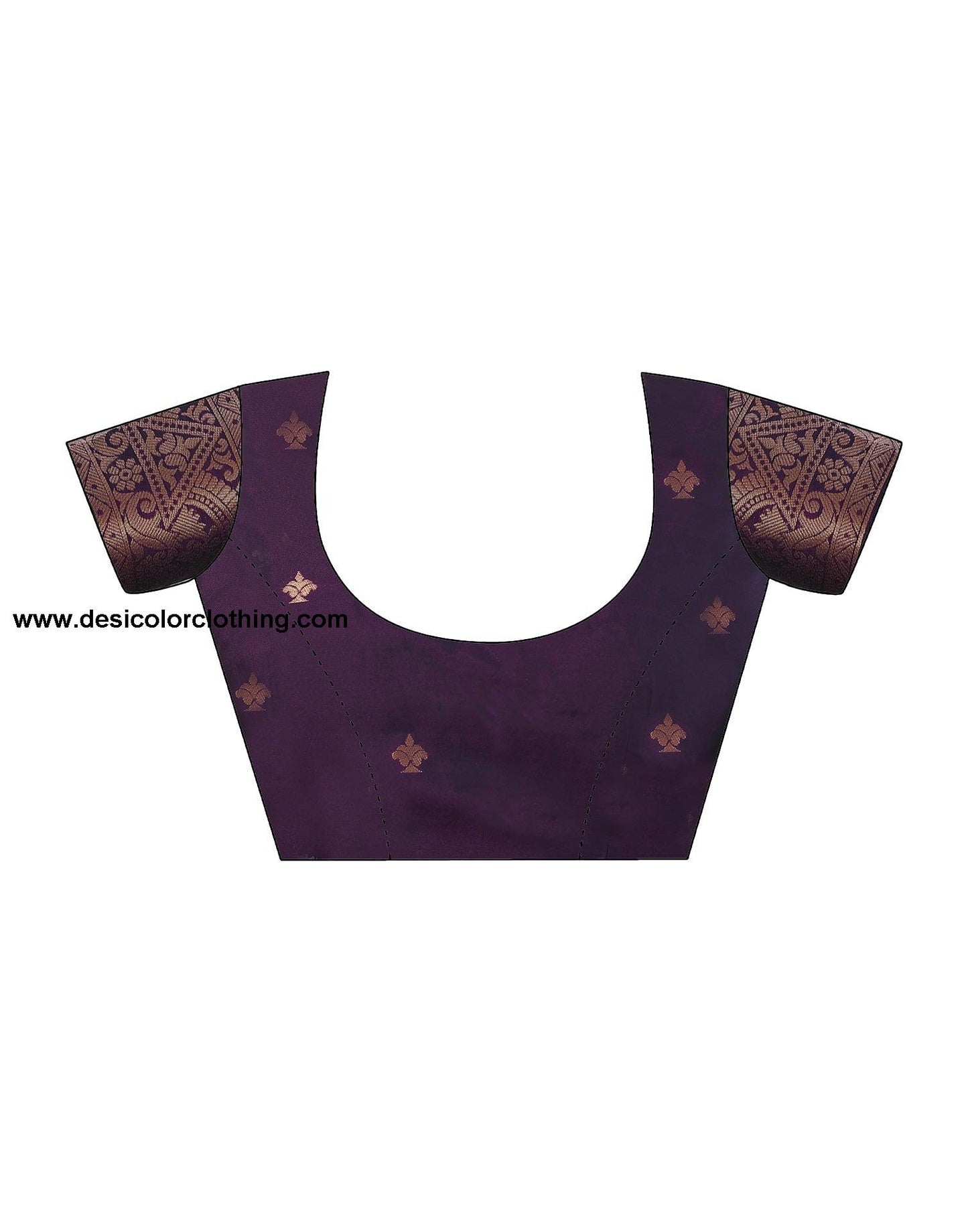 Purple Banarasi Silk Woven Saree