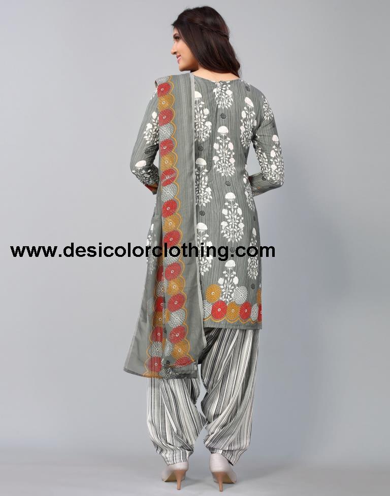 Printed Unstitched Salwar Suit Material