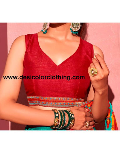 Teal Blue Chiffon Printed Saree
