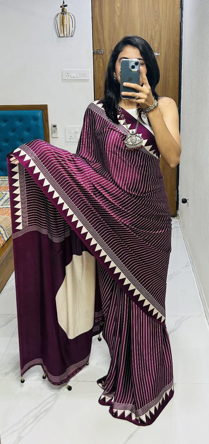 Product Image - Designer Georgette Saree for Weddings and Festive Occasions