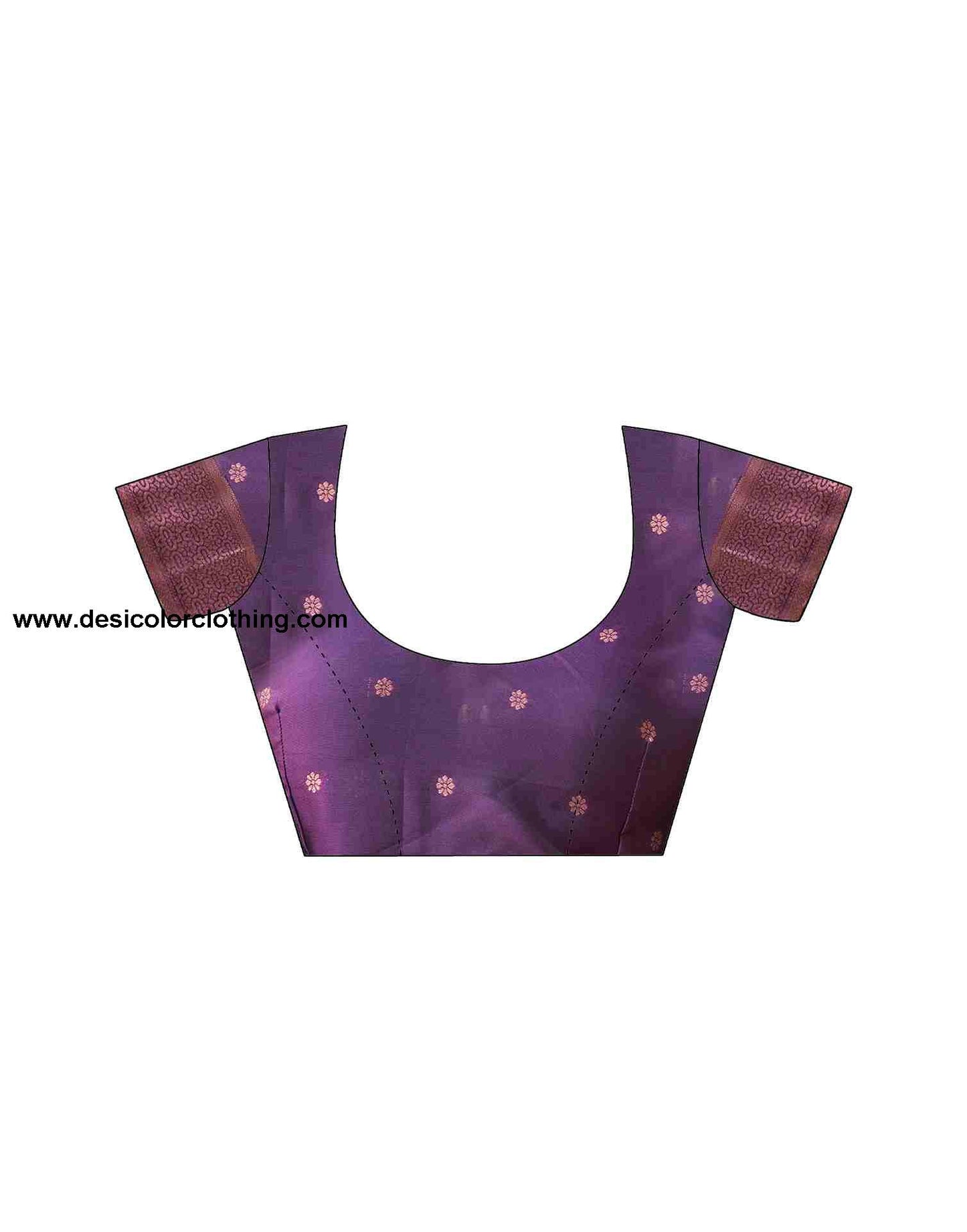 Purple Silk Woven Saree