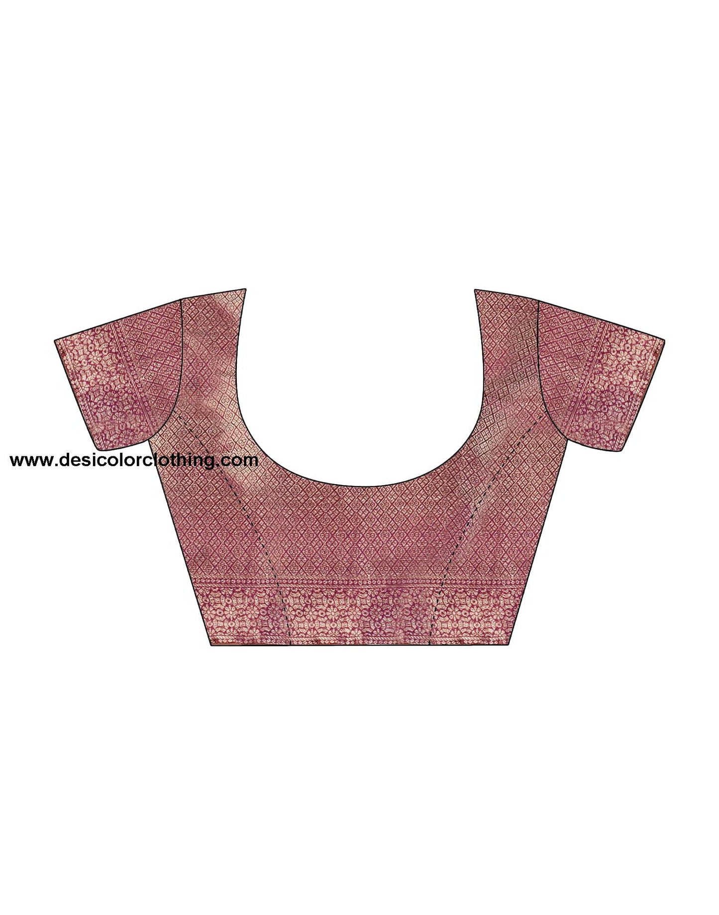 Purple Banarasi Silk Woven Saree