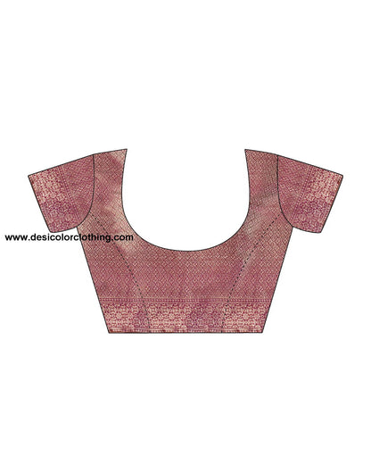 Purple Banarasi Silk Woven Saree