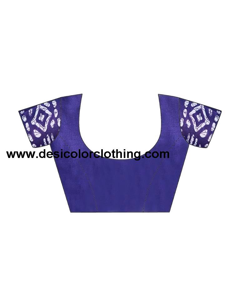 Violet Cotton Printed Ready To Wear