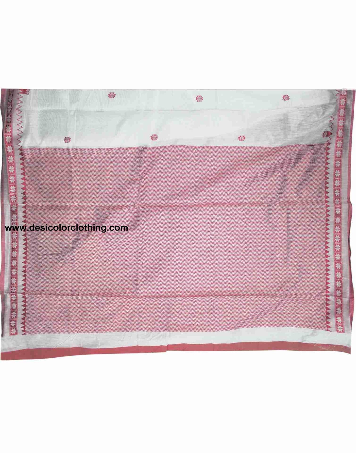 White Cotton Woven Saree