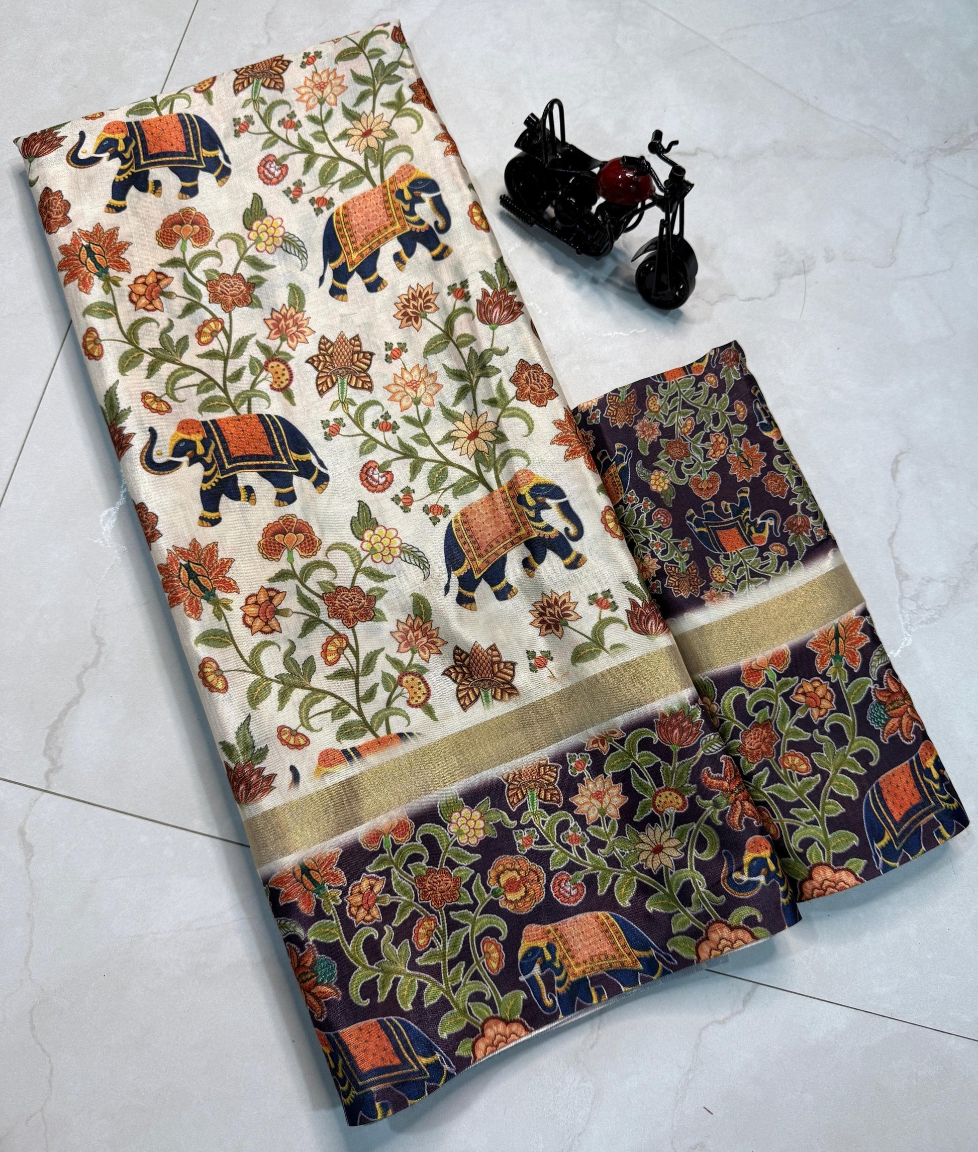 Product Image - Designer Kalamkari Cotton Silk Saree
