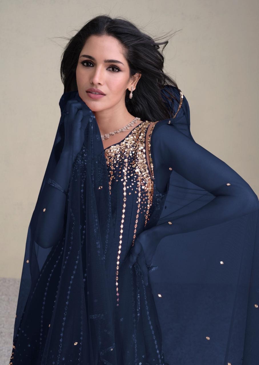 Product Image - Elegant Jashn Gold Silk Designer Saree for Festive and Wedding Wear