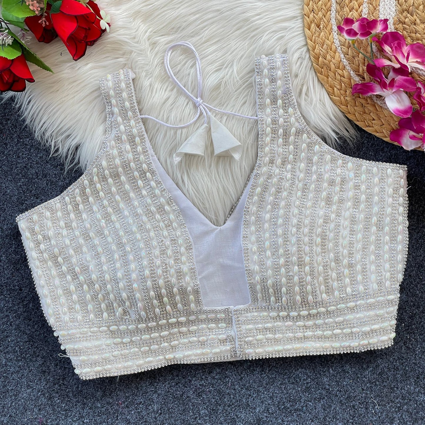 Handcrafted Pure Silk Blouse for Ethnic Wear
