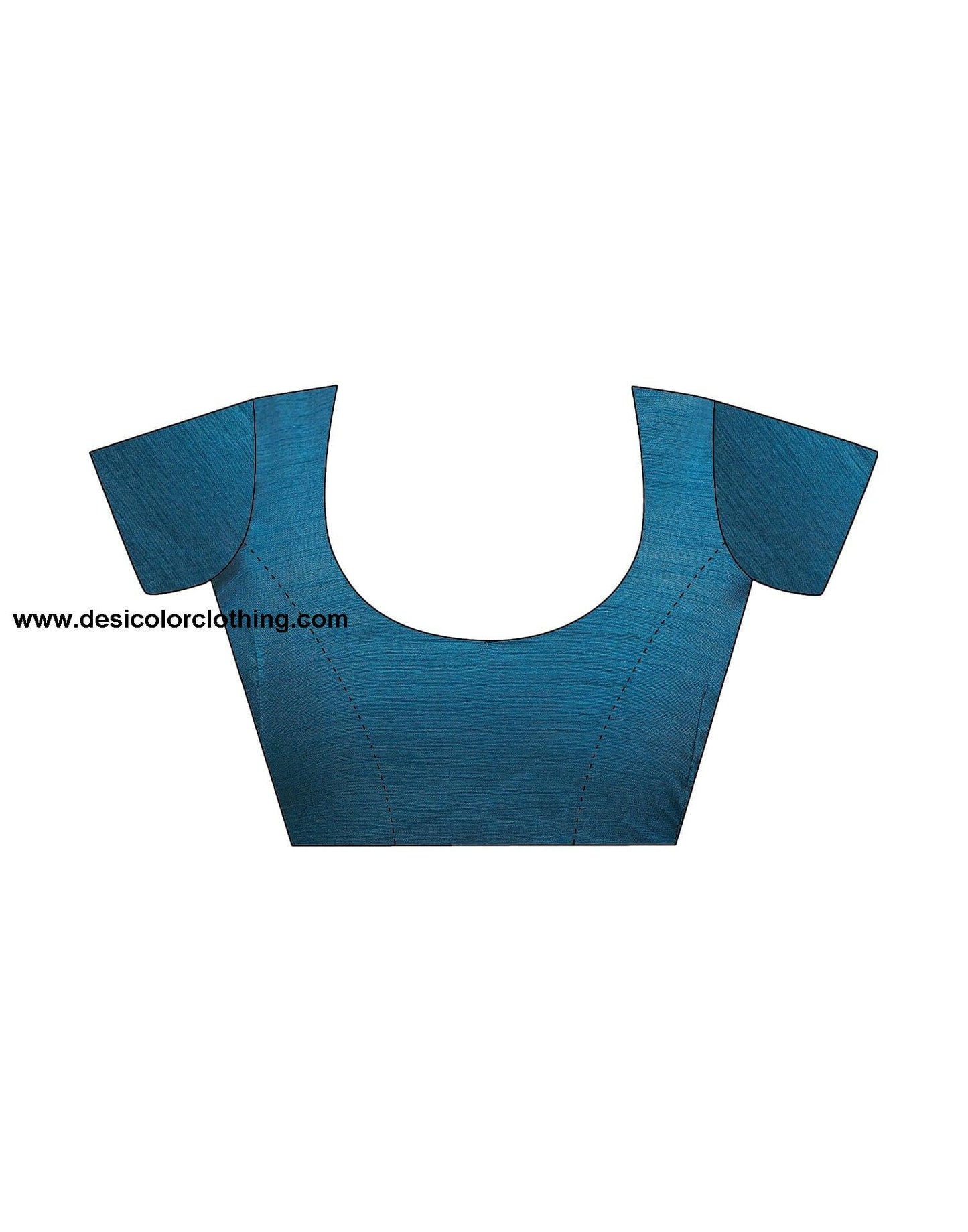 Rama Blue Georgette Sequence Saree
