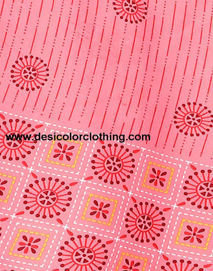 Printed Polyester Unstitched Salwar Suit Material
