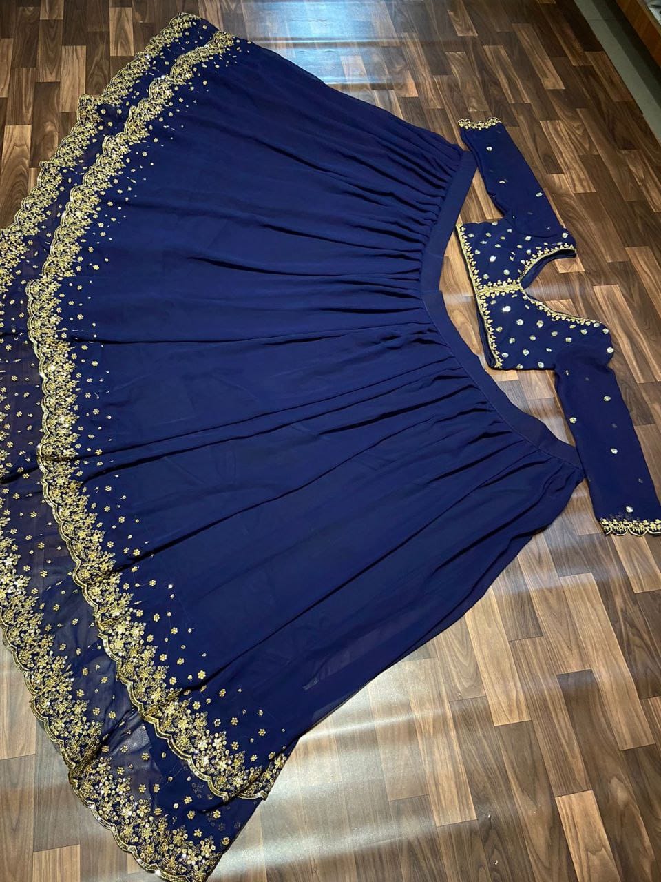 Product Image - Luxurious Designer Gajji Silk Suit & Banarasi Lehenga Choli for Festive & Wedding Wear