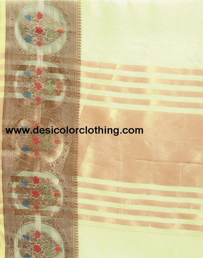 Pista Green Organza Saree