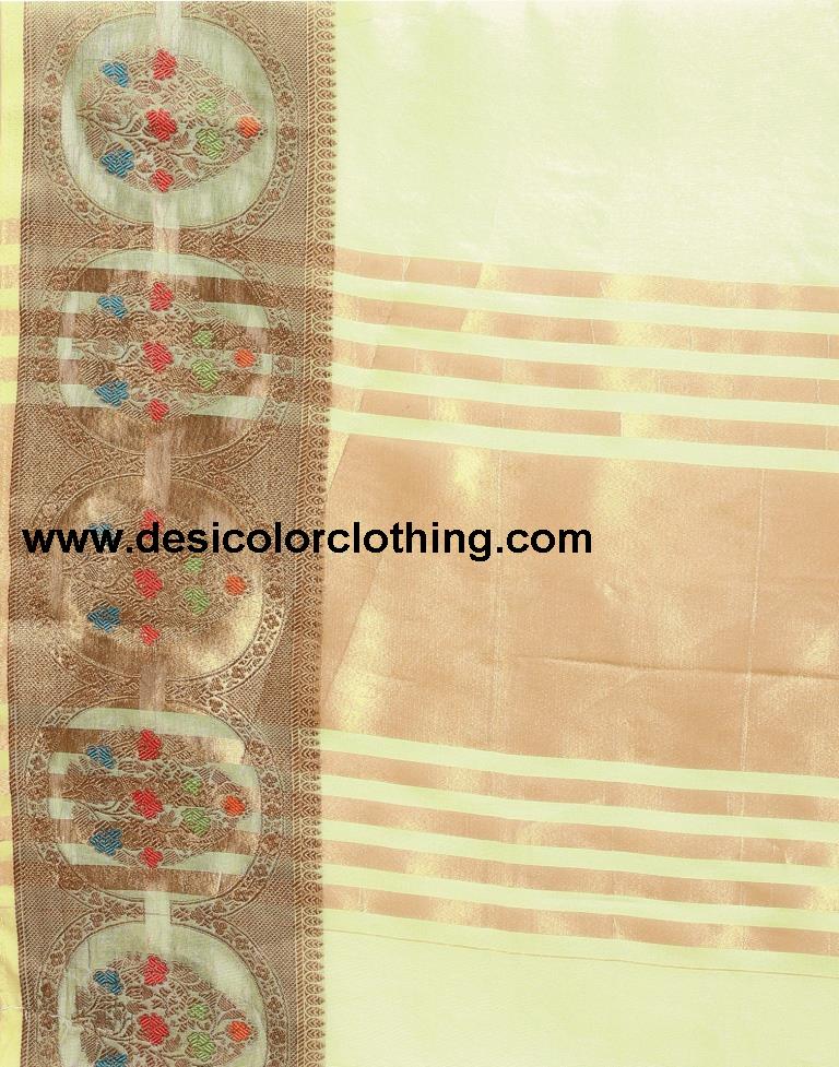 Pista Green Organza Saree
