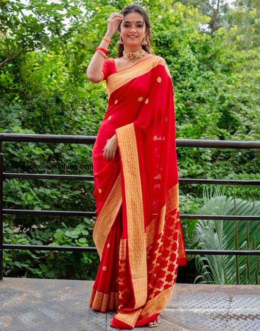 Red Silk Saree