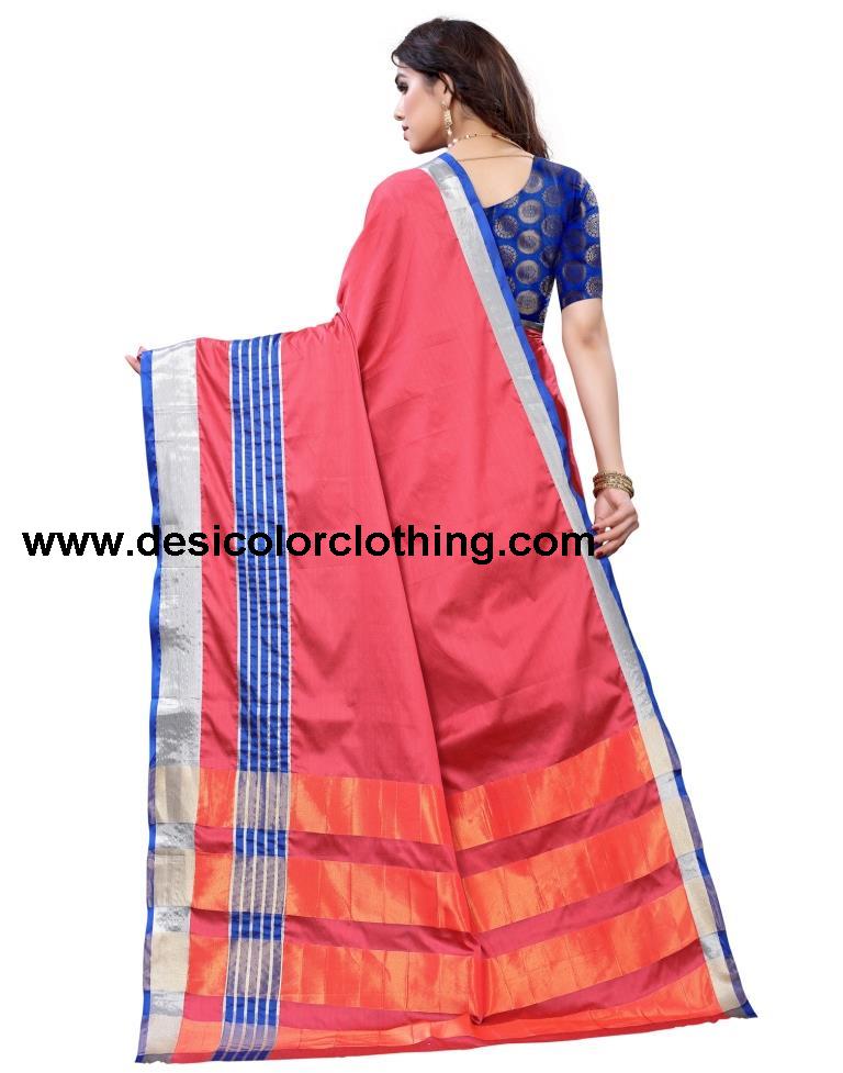 Rose Wood Hand Woven Silk Saree | 1928S148
