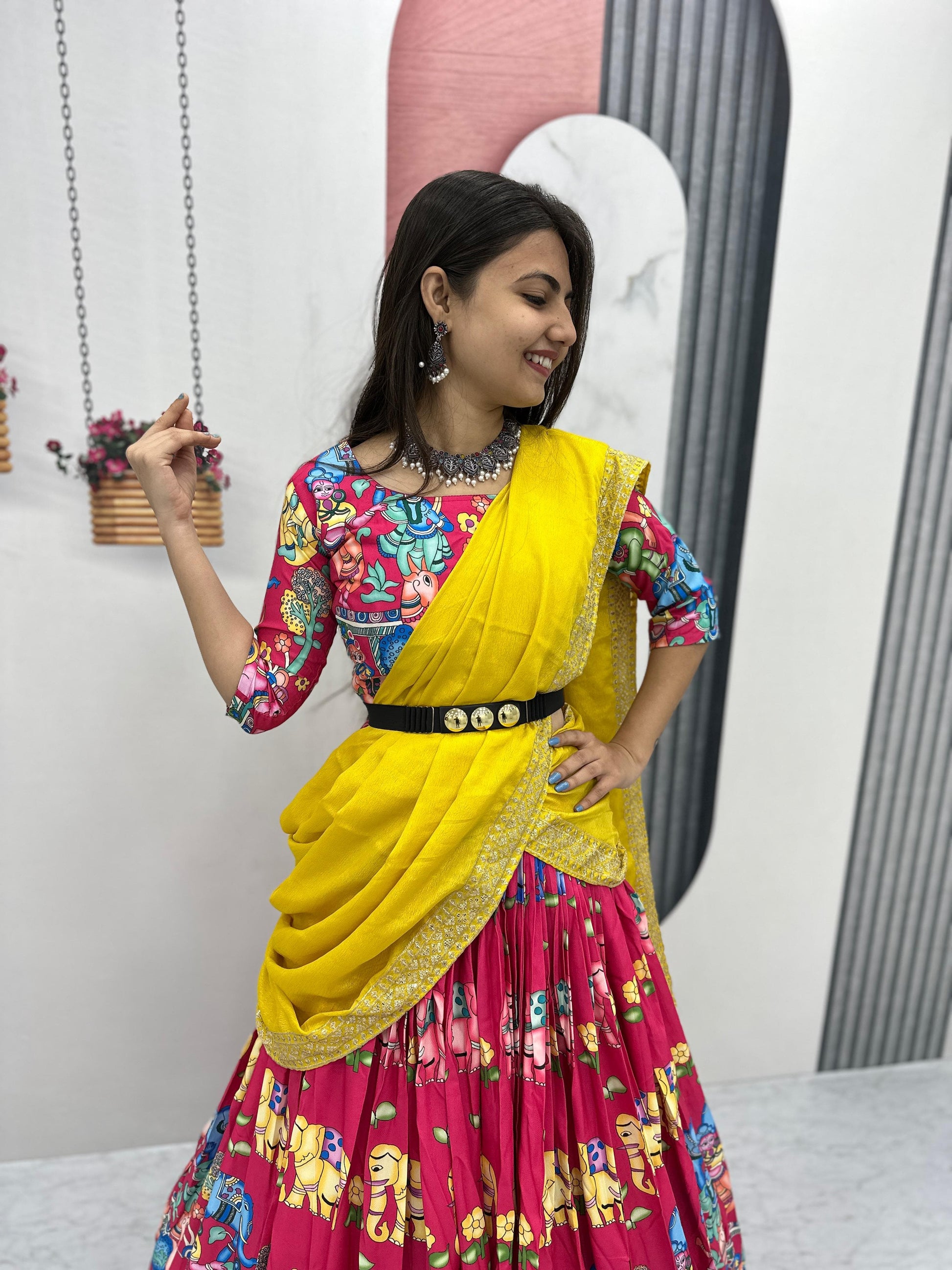 Product Image - Exquisite Kalamkari Lehenga Choli - Mahant Creation