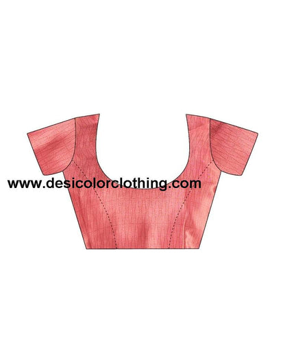 Rose Pink  Silk Printed Sarees