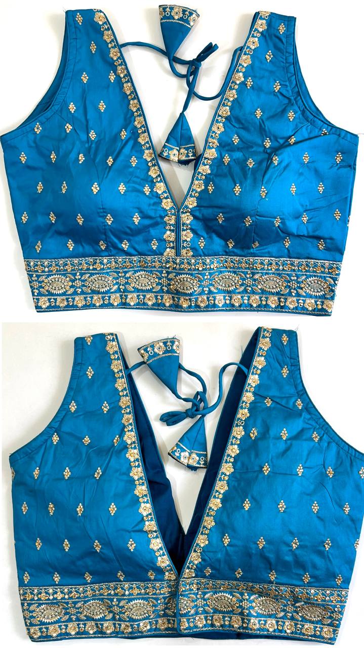 Product Image - Designer Blouse KUNJ - Ethnic Wear in Heavy Silk