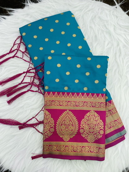 Product Image - Designer Soft Silk Paithani Saree with Zari Weaving | Festive & Wedding Wear
