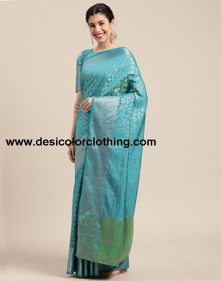 Blue Silk Saree