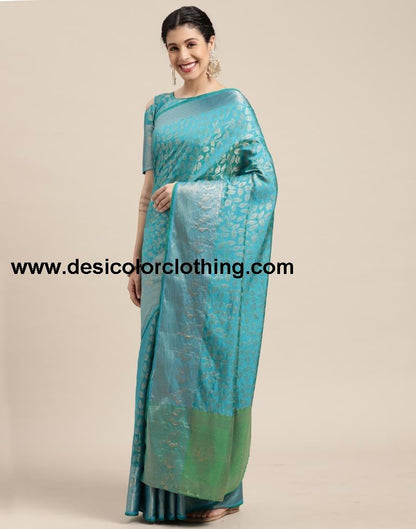 Blue Silk Saree