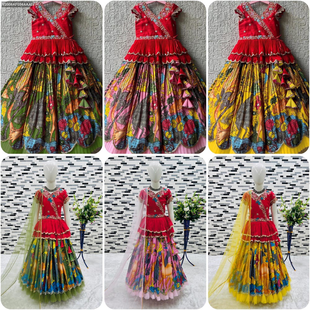 Product Image - Designer Kediya Style Lahenga Set - Ethnic Festive Wedding Wear