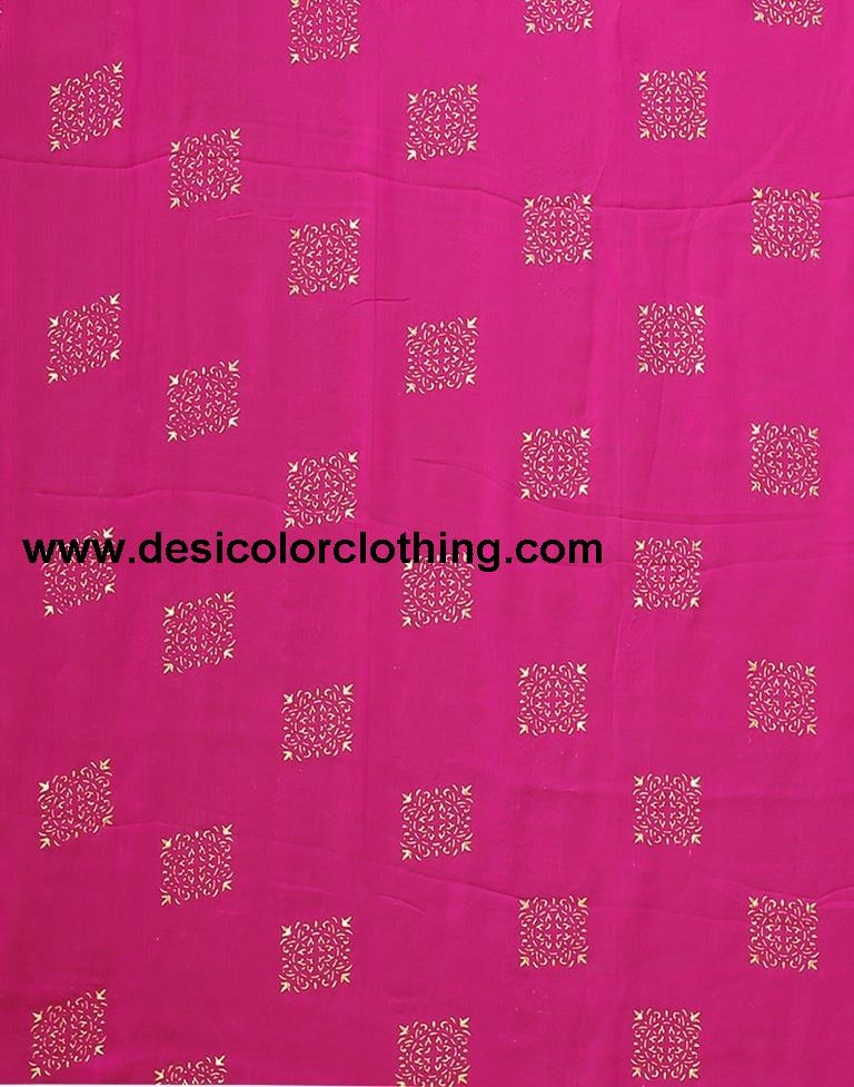 Rani Pink Chiffon Saree