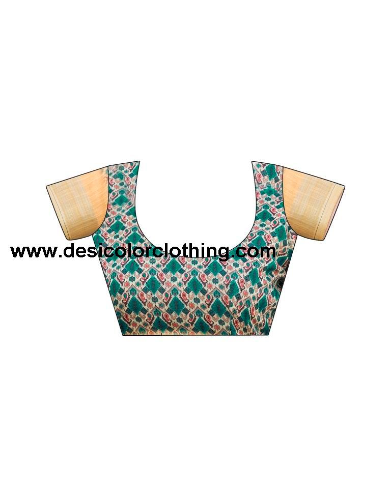 Dark Grey Linen Printed Sarees