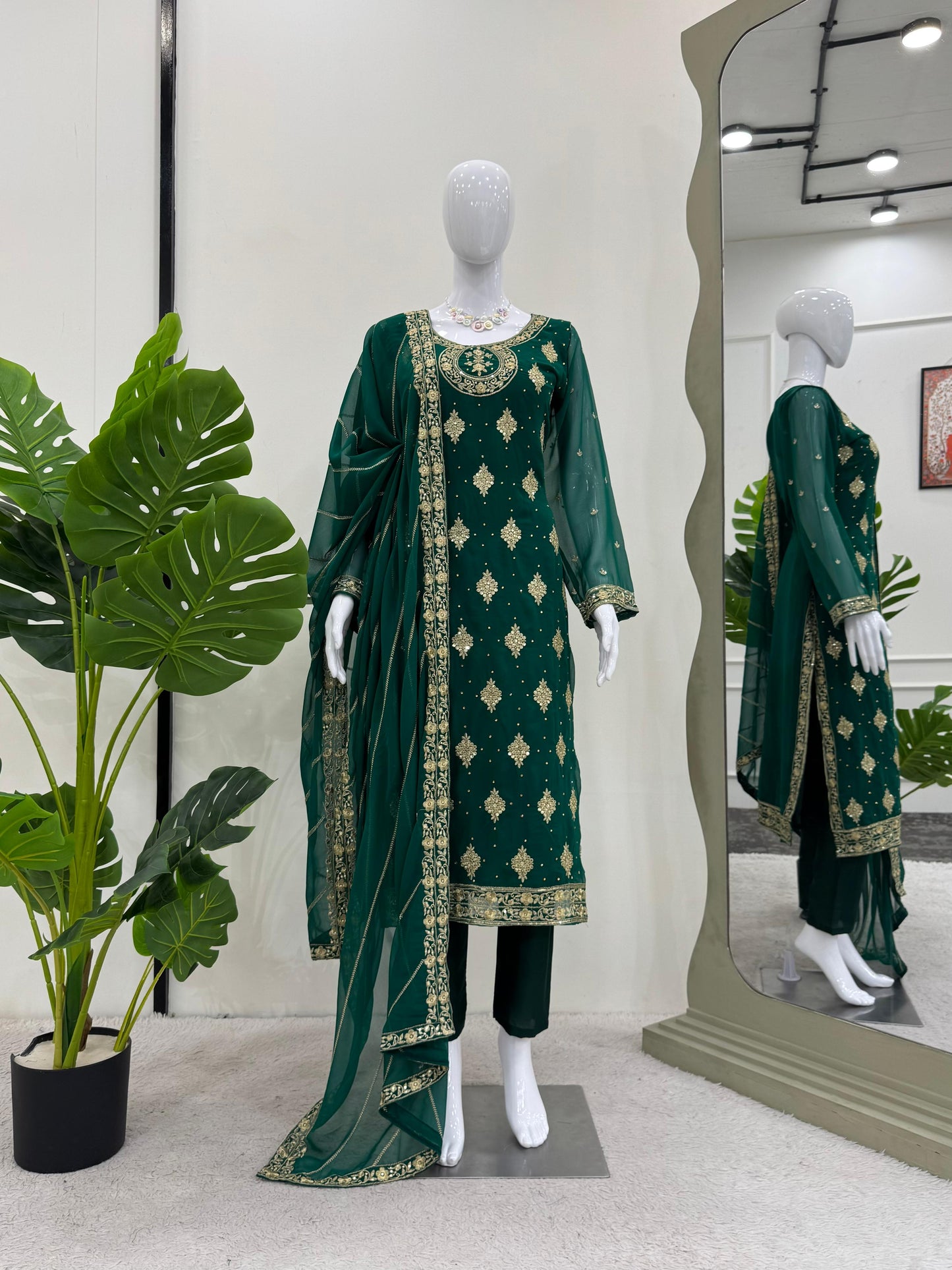 Product Image - Designer Georgette Ethnic Wear | 5813 Series Festive Attire