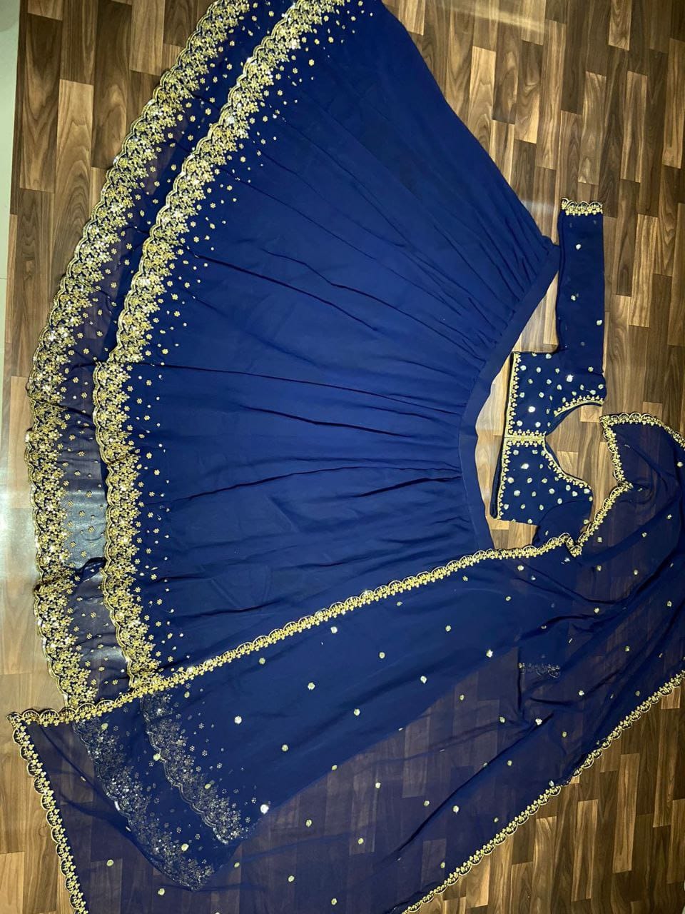 Product Image - Luxurious Designer Gajji Silk Suit & Banarasi Lehenga Choli for Festive & Wedding Wear