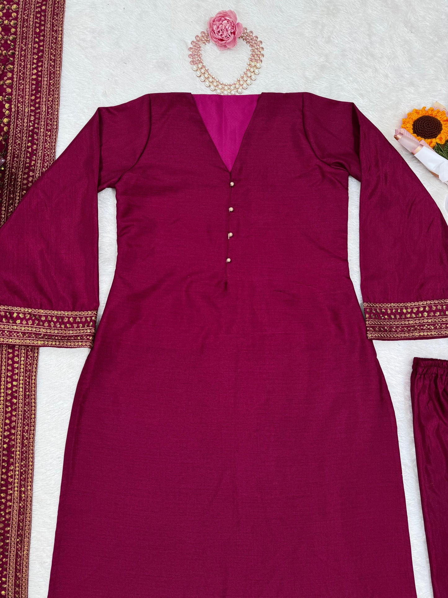 Product Image - Exquisite Designer Saree in Monsoon Silk - Perfect for Festive Wear
