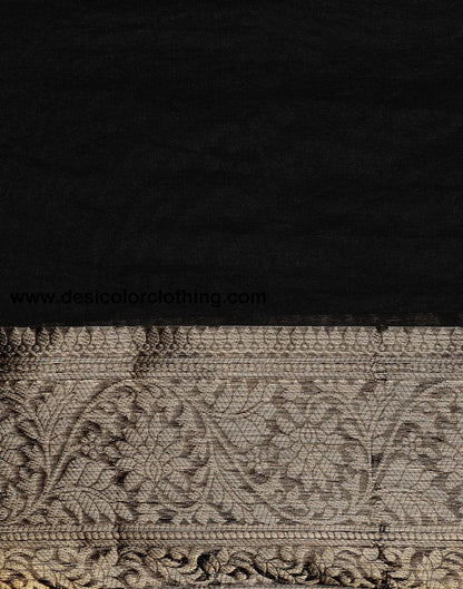Black Organza Saree