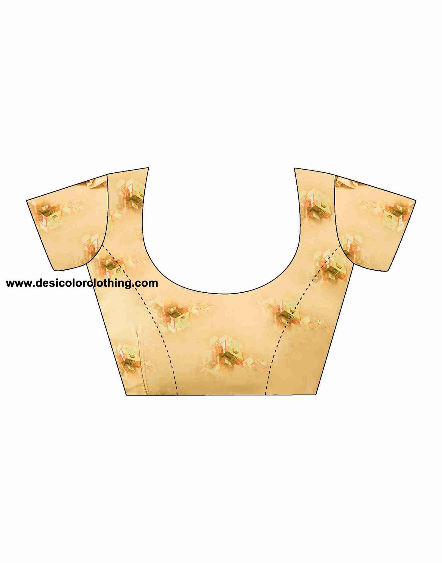 Yellow Georgette Printed Saree