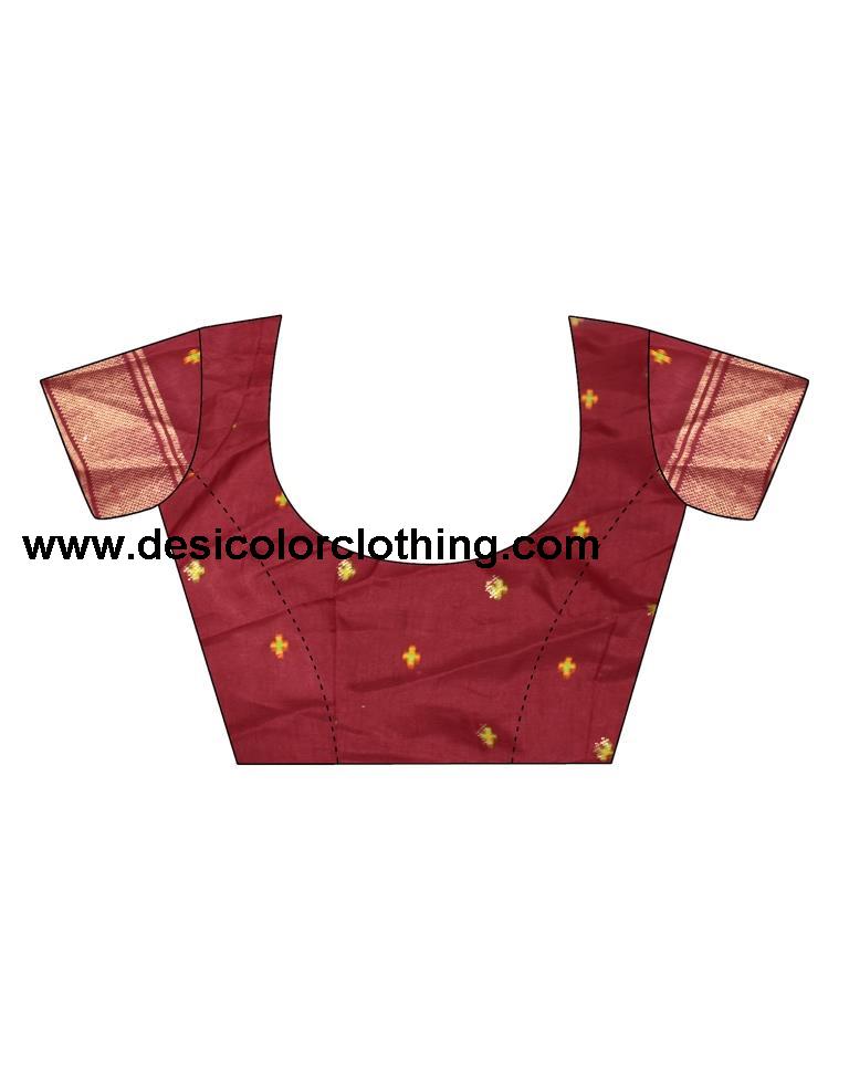 Red Silk Printed Saree