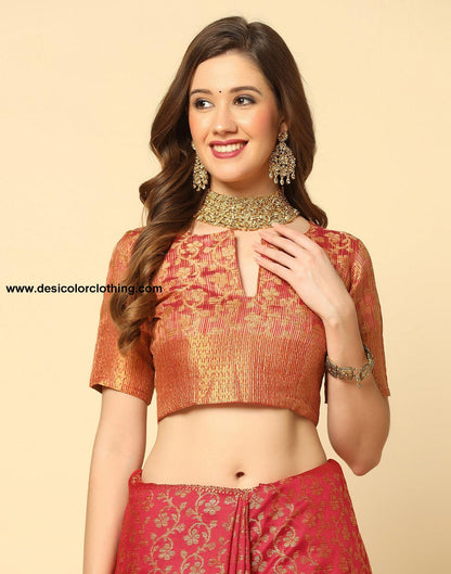Red Banarasi Silk Saree