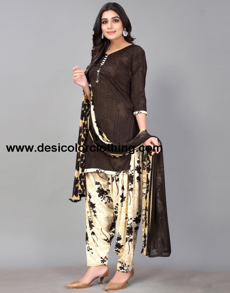 Printed Unstitched Salwar Suit Material