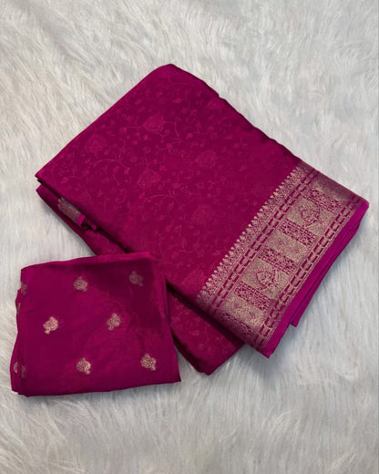 Product Image - Designer Georgette Wedding Saree with Sequins