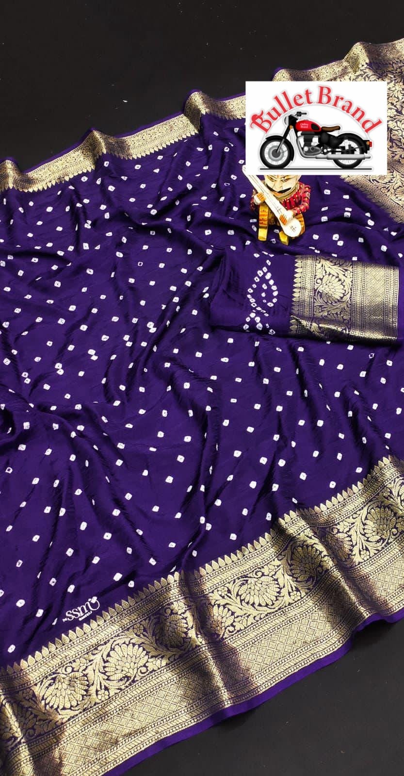 Product Image - Designer Bandhej Patola Saree - Pure Dola Silk Ethnic Wear