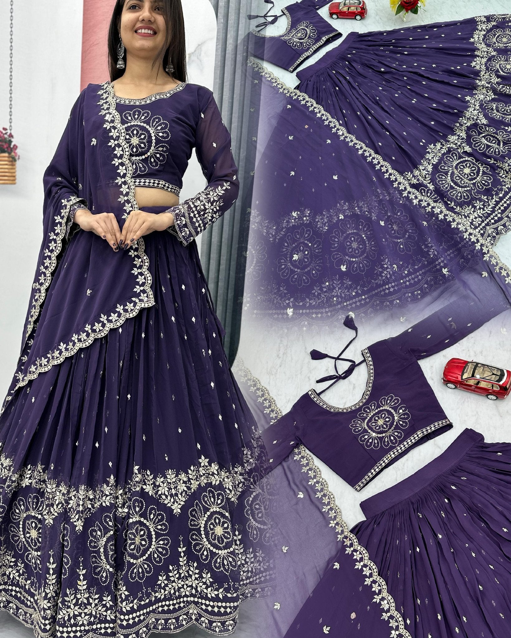 Product Image - Elegant Designer Fully Stitched Lehengas - 1